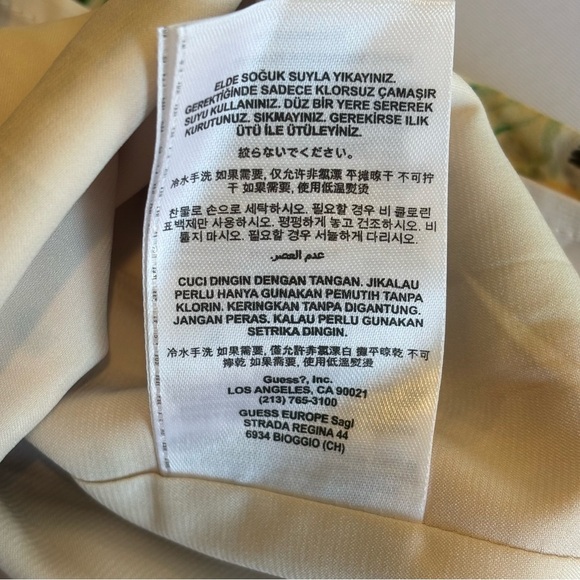 GUESS Floral Print Faux Wrap Romper with Shorts and Ruffle Accents NWT Sz Small - Picture 6 of 14